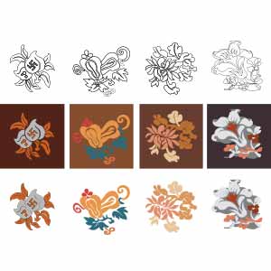 Đào, bầu, mẫu đơn, bách hợp (huệ, ly) - HVĐV---NGN---AO---001_ver_04