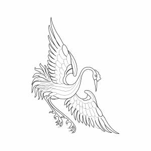 Hoa văn Hạc thêu trên sa - HVĐV---NGN---AO---039_ver_01