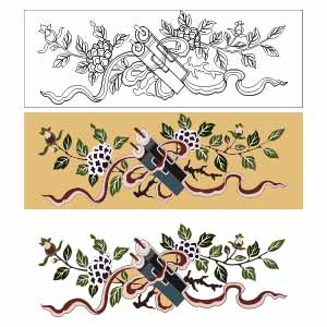 Hoa văn Bảo bối cuốn thư, pháp lam - HVĐV---NGN---KT---020_ver_02