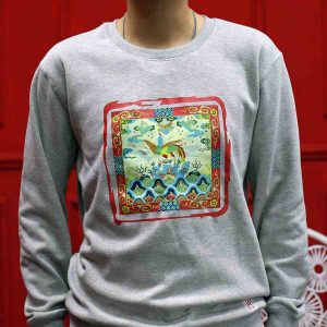 Áo nỉ Cẩm kê - Ghi (Đã Hết Hàng)