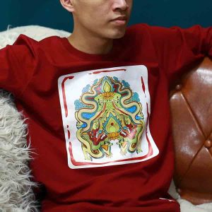 Áo nỉ Lưỡng long chầu nhật - Đỏ (Đã Hết Hàng)