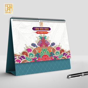 LỊCH ĐỂ BÀN HOA VĂN ĐẠI VIỆT 2021