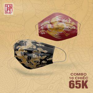 BST khẩu trang - Hoa Văn Đại Việt - Combo 10 chiếc