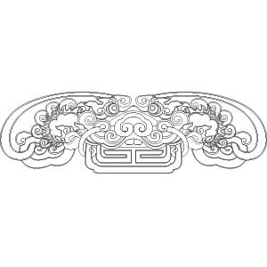 hoa văn Mặt hổ phù / Long hàm thọ