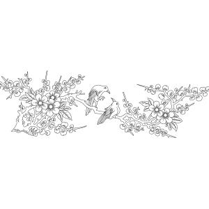 Chim khách trên cành mai