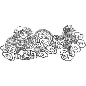 Hoa văn Rồng và mây
